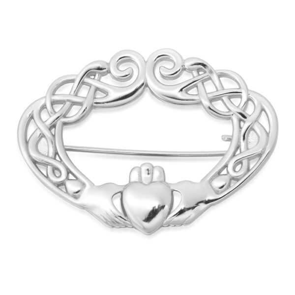 Silver-Celtic-Claddagh-Brooch-SBR01