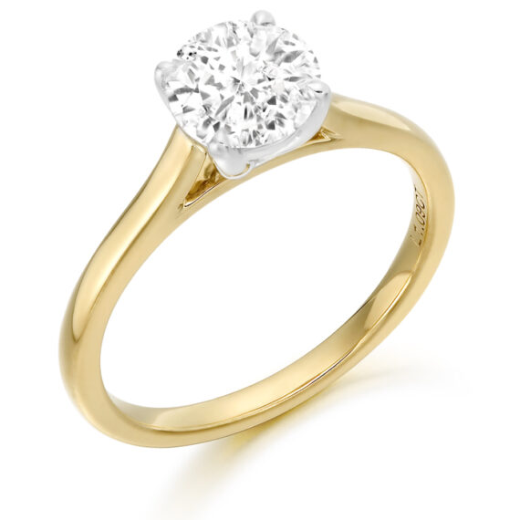 18ct Gold Lab Diamond Engagement Ring-DPL701