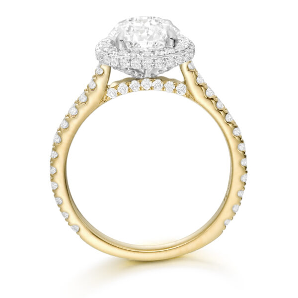 18ct Gold Lab Diamond Engagement Ring-DPL702FS