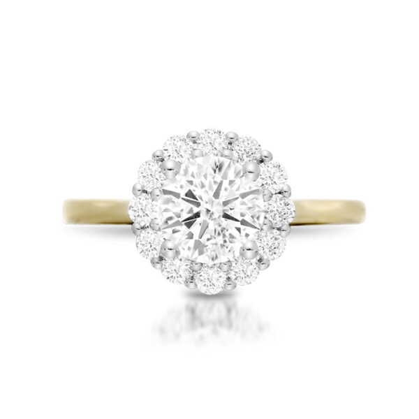 18ct Gold Lab Diamond Engagement Ring - DPL703F