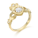 9ct Gold Claddagh Ring-CL11