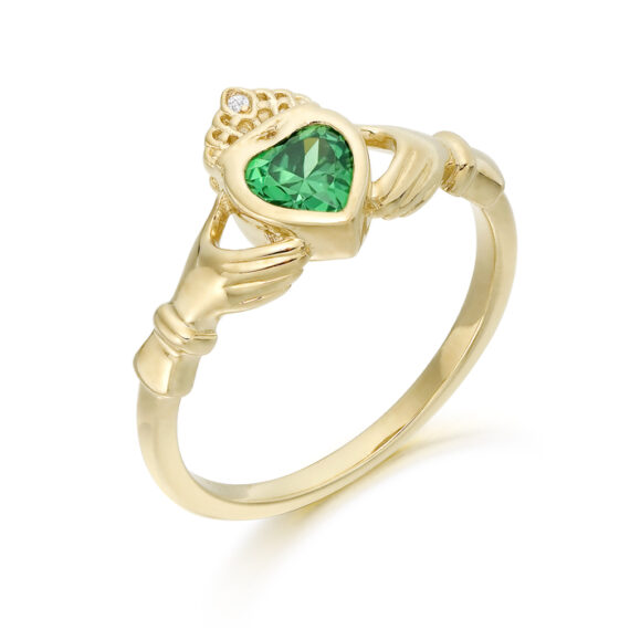 9ct Gold Claddagh Ring-CL53