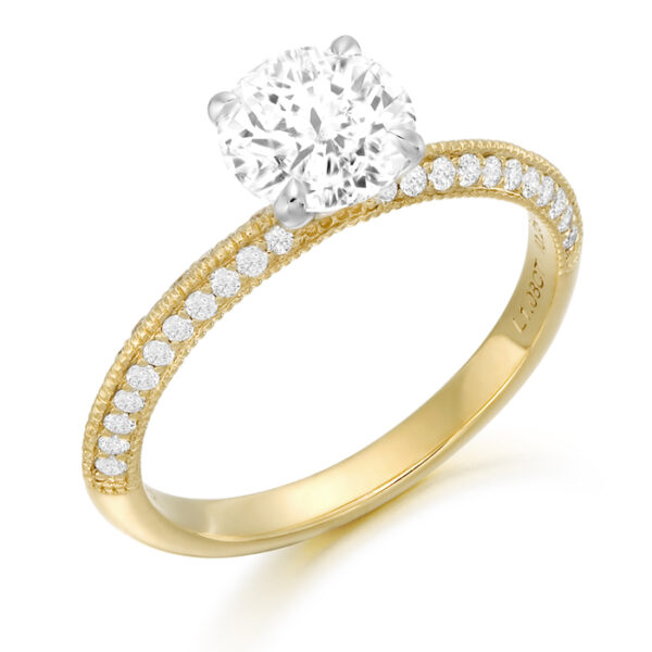 18ct Gold Lab Diamond Engagement Ring-DPL705