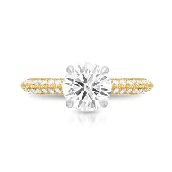 18ct Gold Lab Diamond Engagement Ring-DPL705F