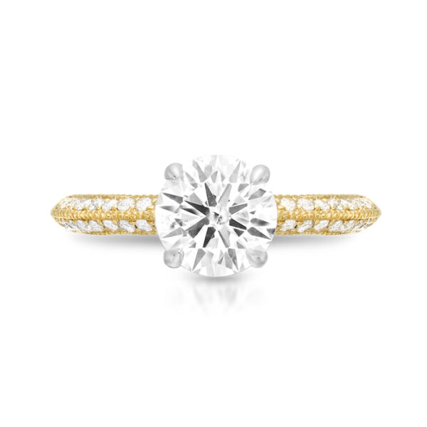 18ct Gold Lab Diamond Engagement Ring-DPL705F