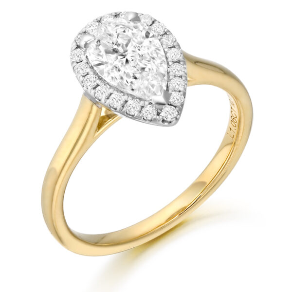 18ct Gold Lab Diamond Engagement Ring-DPL707