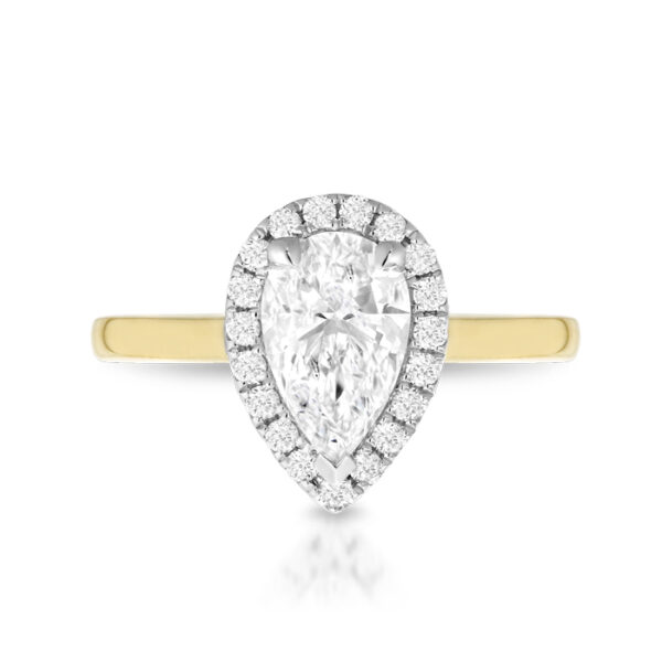 18ct Gold Lab Diamond Engagement Ring-DPL707F