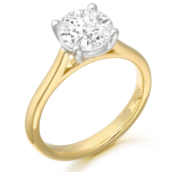 18ct Gold 3.02CT Diamond Engagement Ring-DPL718