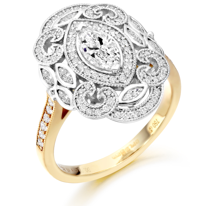 18ct Gold 0.42ct Diamond Ring – Roop Darshan
