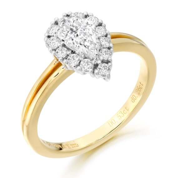 Diamond Engagement Ring-DPL613/0.79